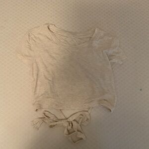 Casual Cream Crop Top